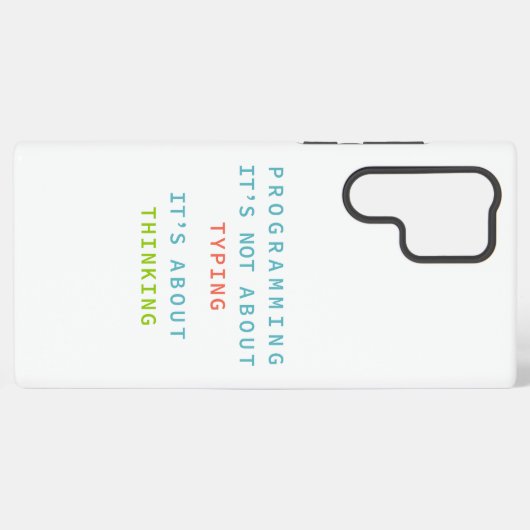 Programming Thinking Logic Code Developer Quote Samsung Galaxy Hülle (Rückseite (Horizontal))