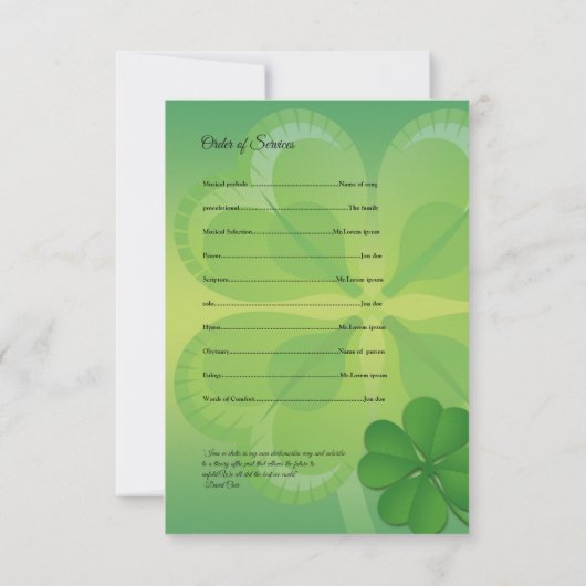 Programmkarte Einladung (Rückseite)