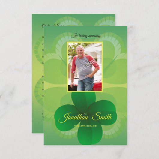 Programmkarte Einladung (Vorne/Hinten)