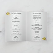 Programmkarte Elegante rustikale Rote Rosen Programm (Innenseite)