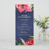 Programmkarte für das Hochzeitseefelder Blauflora (Stehend Vorderseite)