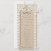 Programmkarte für die Islamische Hochzeitsfeier Einladung (Vorderseite)