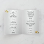 Programmkarte für Elegante Rote Rosen Programm (Innenseite)