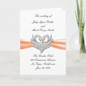 Programmkarte für Orange Ribbon Silver Swans Programm (Vorderseite)