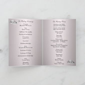 Programmkarte für Rosa Blüten und Schmetterlinge Programm (Innenseite)