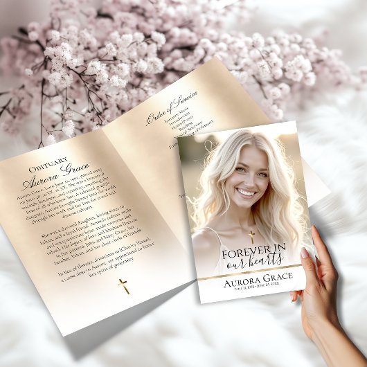 Programmkarte "Goldene Serenity Custom Funerity" Programm