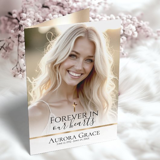 Programmkarte "Goldene Serenity Custom Funerity" Programm