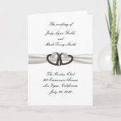 Programmkarte Schwarz/Weiß-Diamant Programm (Vorderseite)