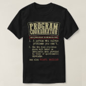 Programmkoordinator-Geschenk Funny Dictionary Defi T-Shirt (Design vorne)