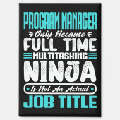 Programmleiter Job Titel Professionelle Fähigkeite Magnet (Vorderseite)