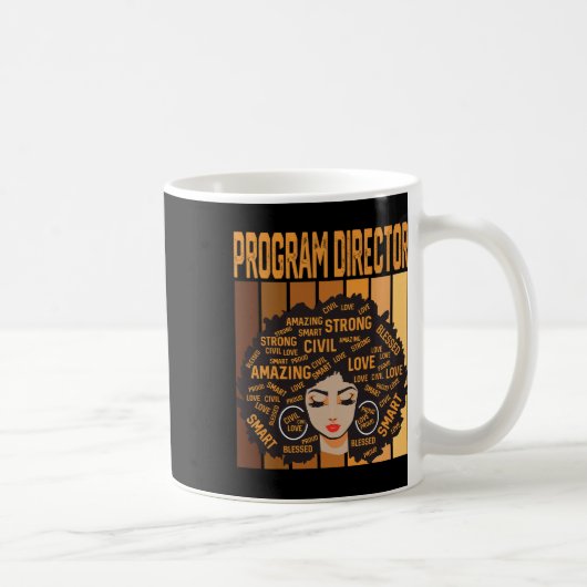 Programmleiter Mächtiger Schwarzer Monat der Gesch Kaffeetasse (Rechts)