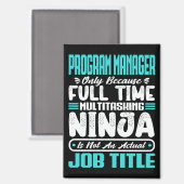 Programmmanager Job Title Professionals Management Magnet (Vorderseite/Rückseite)