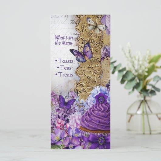 ProgrammMenu Karte Party & Dessert Brunch Beilage (Stehend Vorderseite)