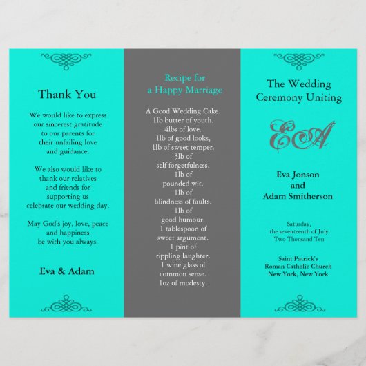 Programmordner Classic Aquamarin Gray (Vorderseite)