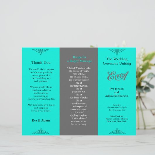 Programmordner Classic Aquamarin Gray (Stehend Vorderseite)