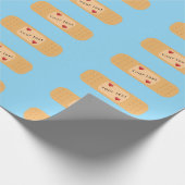 Programmpflaster mit personalisierbarem Text Geschenkpapier (Ecke)