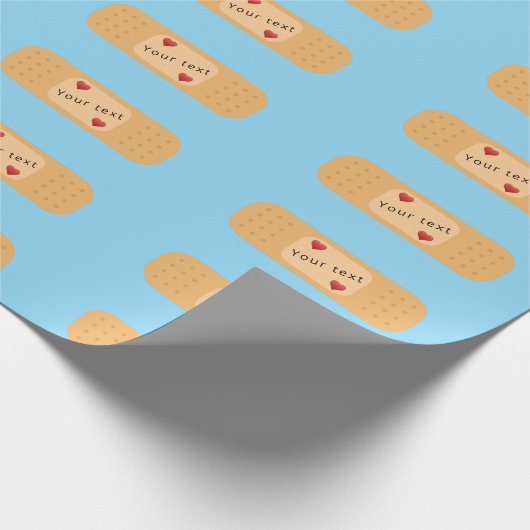 Programmpflaster mit personalisierbarem Text Geschenkpapier (Ecke)