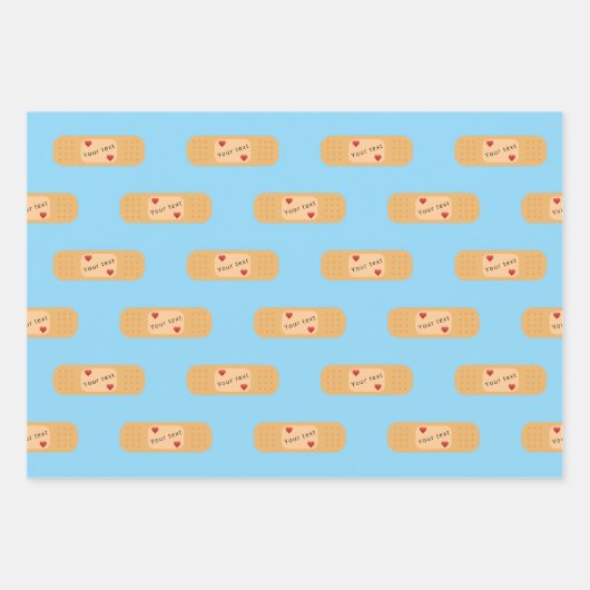 Programmpflaster mit personalisierbarem Text Geschenkpapier Set (Vorderseite 2)