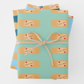 Programmpflaster mit personalisierbarem Text Geschenkpapier Set (Beispiel)