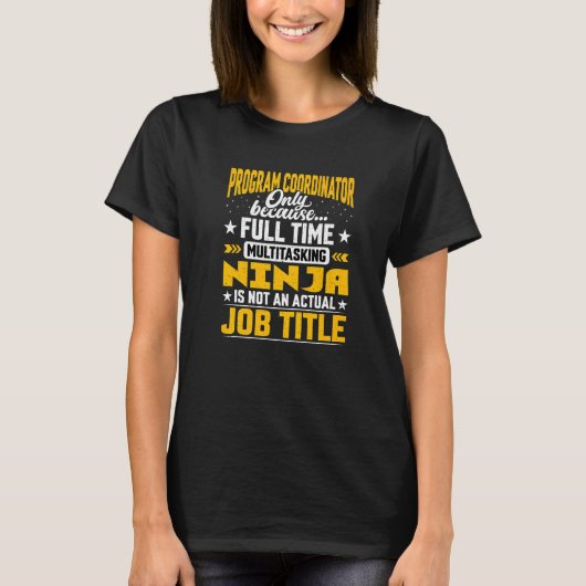 Programmverwaltungskoordinator T-Shirt (Vorderseite)