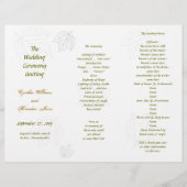 Programmvorlage, die in drei Falten geteilt wird,  (Vorderseite)