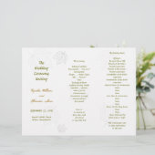 Programmvorlage, die in drei Falten geteilt wird,  (Stehend Vorderseite)