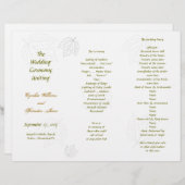 Programmvorlage, die in drei Falten geteilt wird,  (Vorne/Hinten)