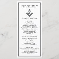 Programmvorlage für Masonic Rack Card
