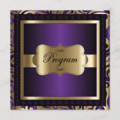 Programmvorlage | Lila- und Goldmetallic Programm (Vorderseite)