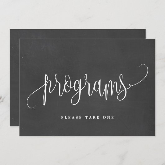 Programmzeichen - Schöne Kalligrafie (Vorne/Hinten)