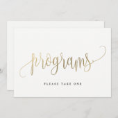 Programmzeichen - Schöne Kalligrafie Einladung (Vorne/Hinten)