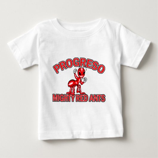 Progreso mächtige rote Ameisen Baby T-shirt (Vorderseite)