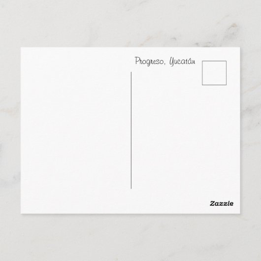 Progreso, Yucatán Postcard Postkarte (Rückseite)