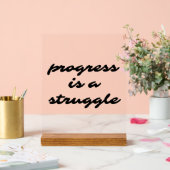 Progress - Akryllische Unterzeichnung Acrylschild (Hochzeit)