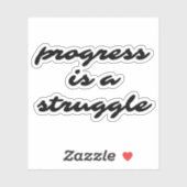 Progress Custom Cut Vinyl Sticker (Blatt)