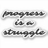 Progress Custom Cut Vinyl Sticker (Vorderseite)