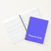 „Progress Daily“ Ästhetik-Studentenjournal Notizblock (Innenseite)