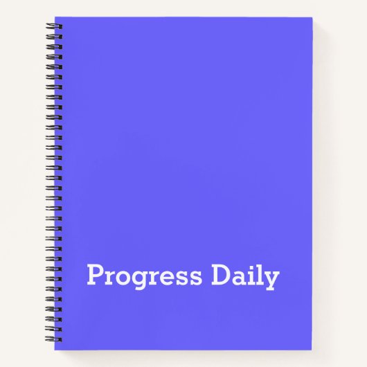 „Progress Daily“ Ästhetik-Studentenjournal Notizblock (Vorderseite)