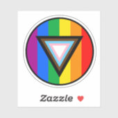 Progress-Dreieck-Circle-Sticker Aufkleber (Blatt)