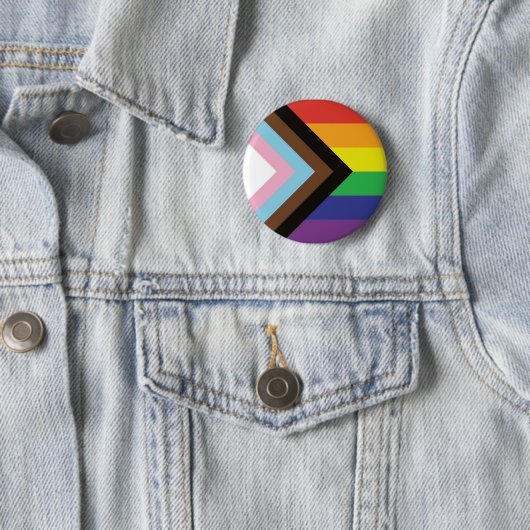 Progress Flag Rainbow Gender Diversity Pride Button (Beispiel)