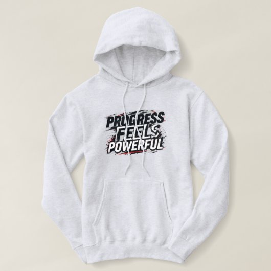 Progress Fühlt Sich Kraftvoll Frauen Pullover Hood (Design vorne)