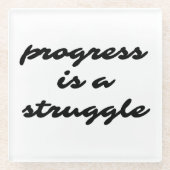 Progress Glass Untersetzer (Vorderseite)