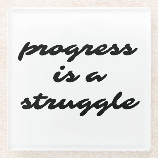 Progress Glass Untersetzer (Vorderseite)