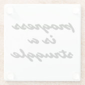 Progress Glass Untersetzer (Rückseite)