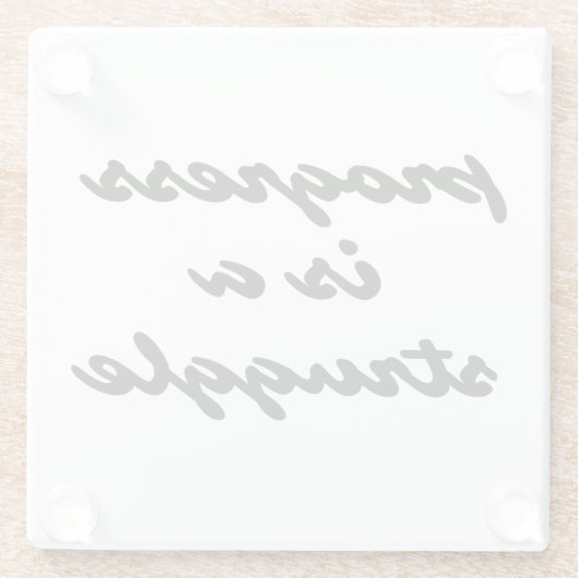 Progress Glass Untersetzer (Rückseite)