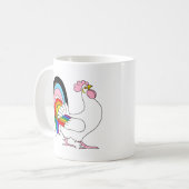 Progress-Hühnchen Kaffeetasse (Vorderseite Links)