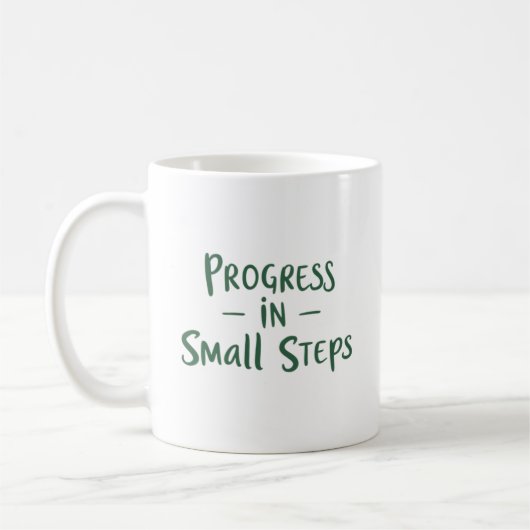 Progress in Small Steps Kaffeetasse (Links)