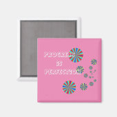 Progress is Perfection Magnet (Vorderseite/Rückseite)