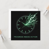 Progress Needs Action Karte (Vorderseite/Rückseite Beispiel)