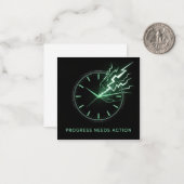 Progress Needs Action Mitteilungskarte (Vorderseite/Rückseite Beispiel)